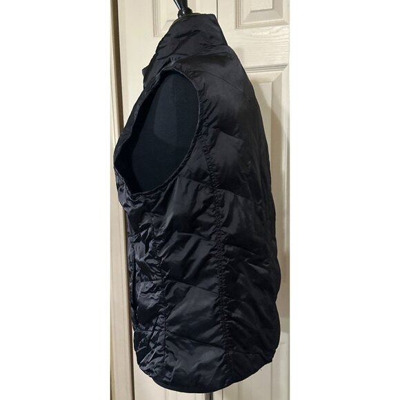 Eddie Bauer Brand Goose-Down Black Jacket Vest 100% Nylon Women's Size XL (READ) - Picture 13 of 15